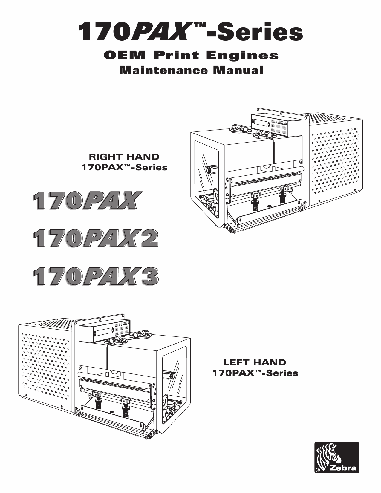 Zebra Label 170PAX 170PAX2 170PAX3 Maintenance Service Manual-1